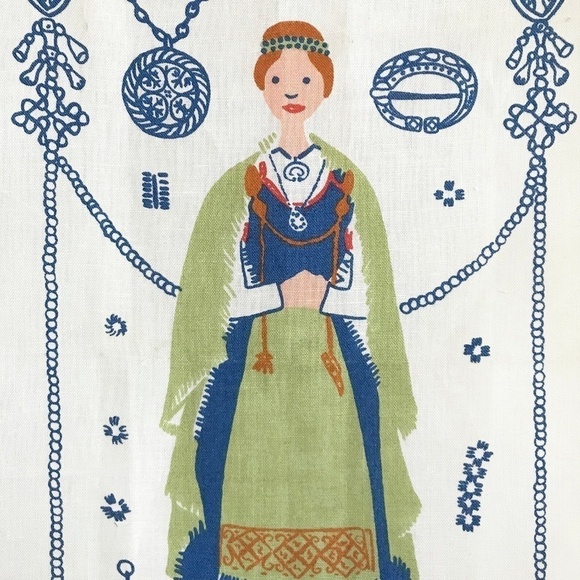 Vintage 1960s Eva Tammi Finnish Woman Wall Hanging Textile - Picture 9 of 9